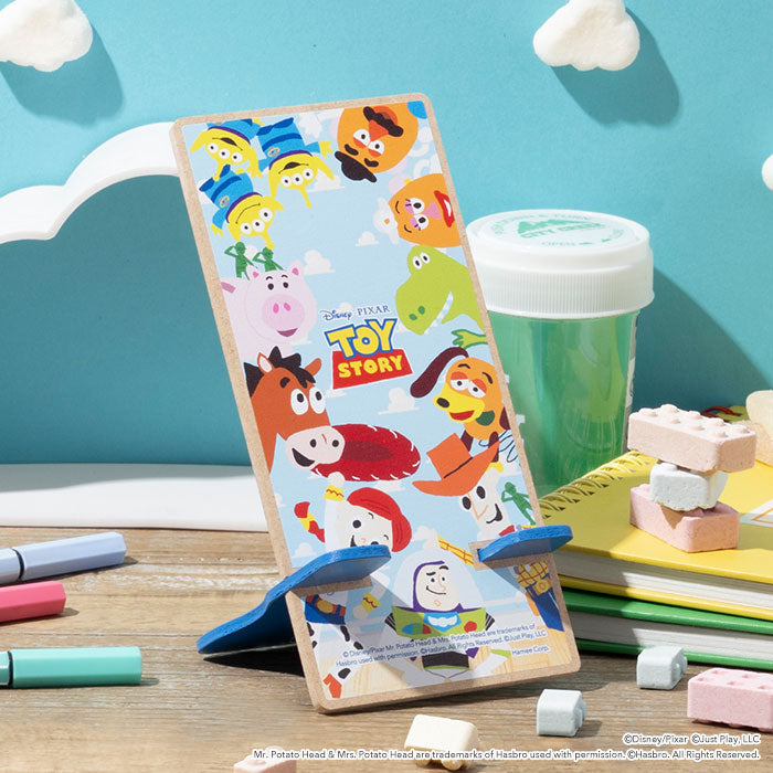各種スマートフォン対応]ディズニーキャラクター 組み立て式ウッド