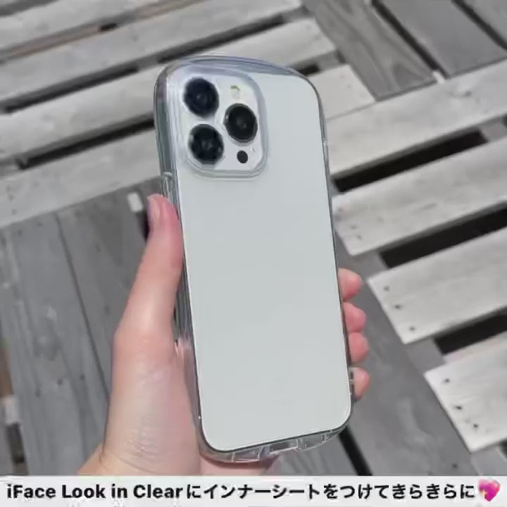 【色:iPhone14Plus専用・ピーチ/サファイア】iFace Look i