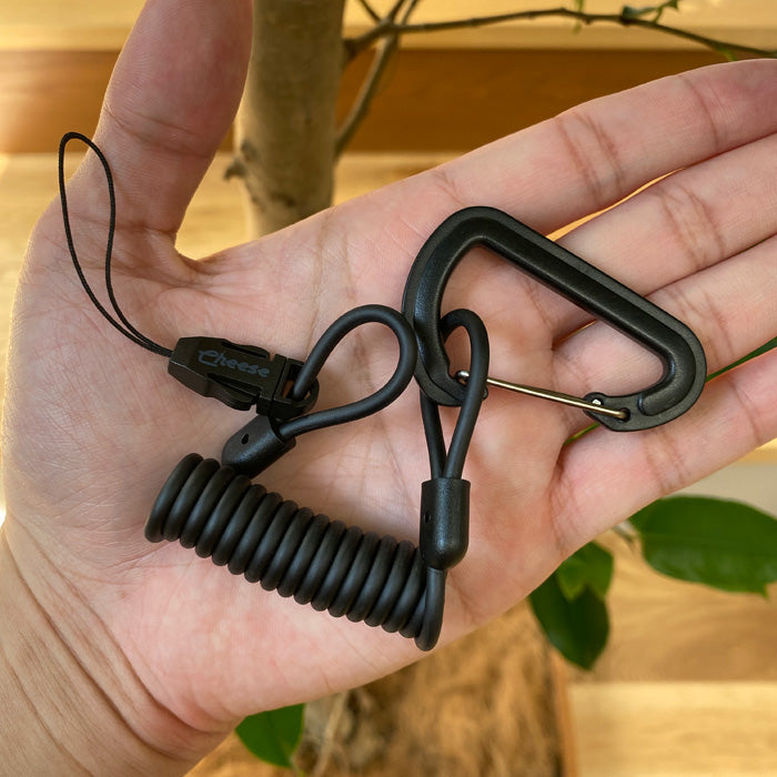Cheese Coil Strap カラビナ付きコイルストラップ｜Hamee